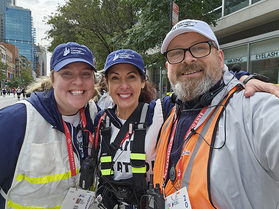 Chicago Marathon HAM Radio volunteers